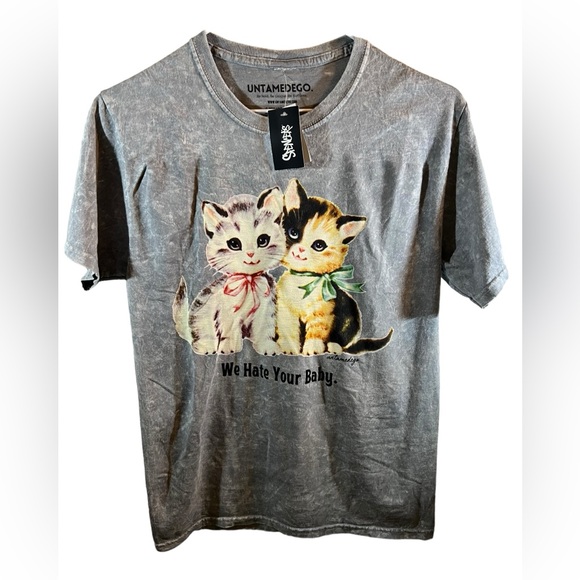 Untamedego Spencer’s Women’s Graphic TShirt- Light Gray- Size Small - Picture 2 of 6